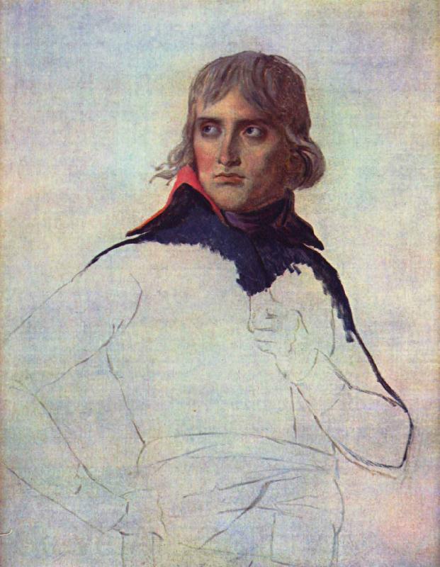 Jacques-Louis David Unfinished portrait of General Bonaparte France oil painting art